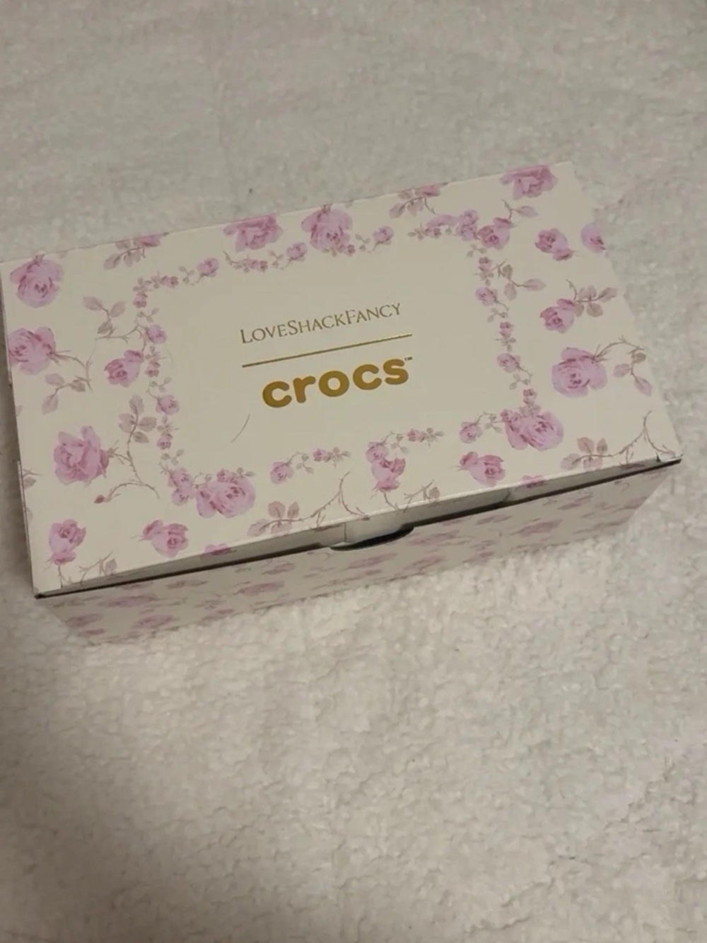 LOVESHACKFANCY x CROCS Romantic Rose Pink Floral Ribbon Mary Jane Ballet Flats 9 - Picture 6 of 15